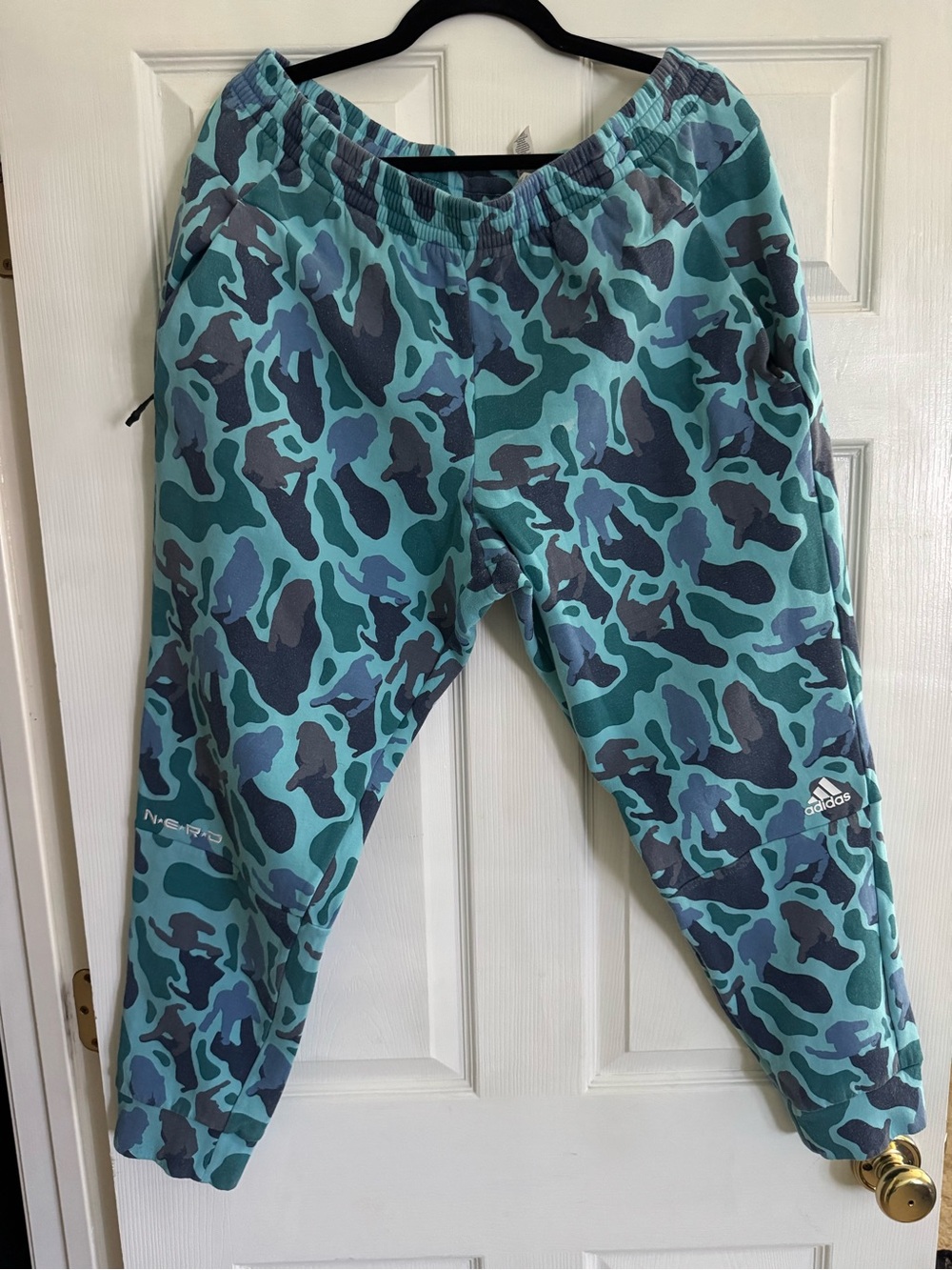 adidas N.E.R.D Teal & Navy Camo Joggers